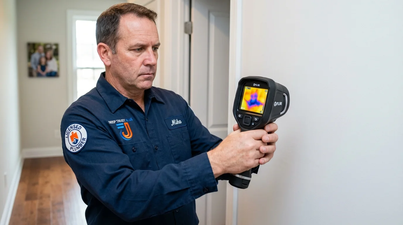 Thermal imaging leak detection by Johns Plumbing LLC in Latta